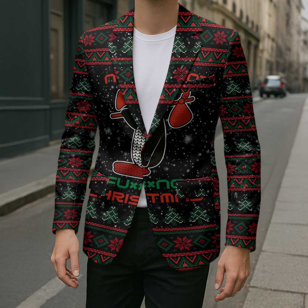 Penguin Tree Christmas Blazer Xmas Holiday Patterns - Wonder Print Shop