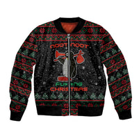 Penguin Tree Christmas Bomber Jacket Xmas Holiday Patterns - Wonder Print Shop