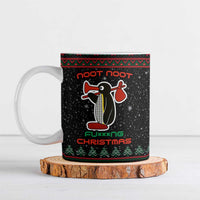 Penguin Tree Christmas Ceramic Mug Xmas Holiday Patterns - Wonder Print Shop