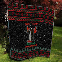 Penguin Tree Christmas Quilt Xmas Holiday Patterns - Wonder Print Shop