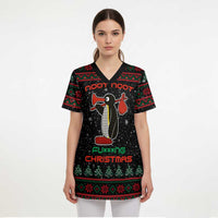Penguin Tree Christmas Scrub Top Xmas Holiday Patterns - Wonder Print Shop