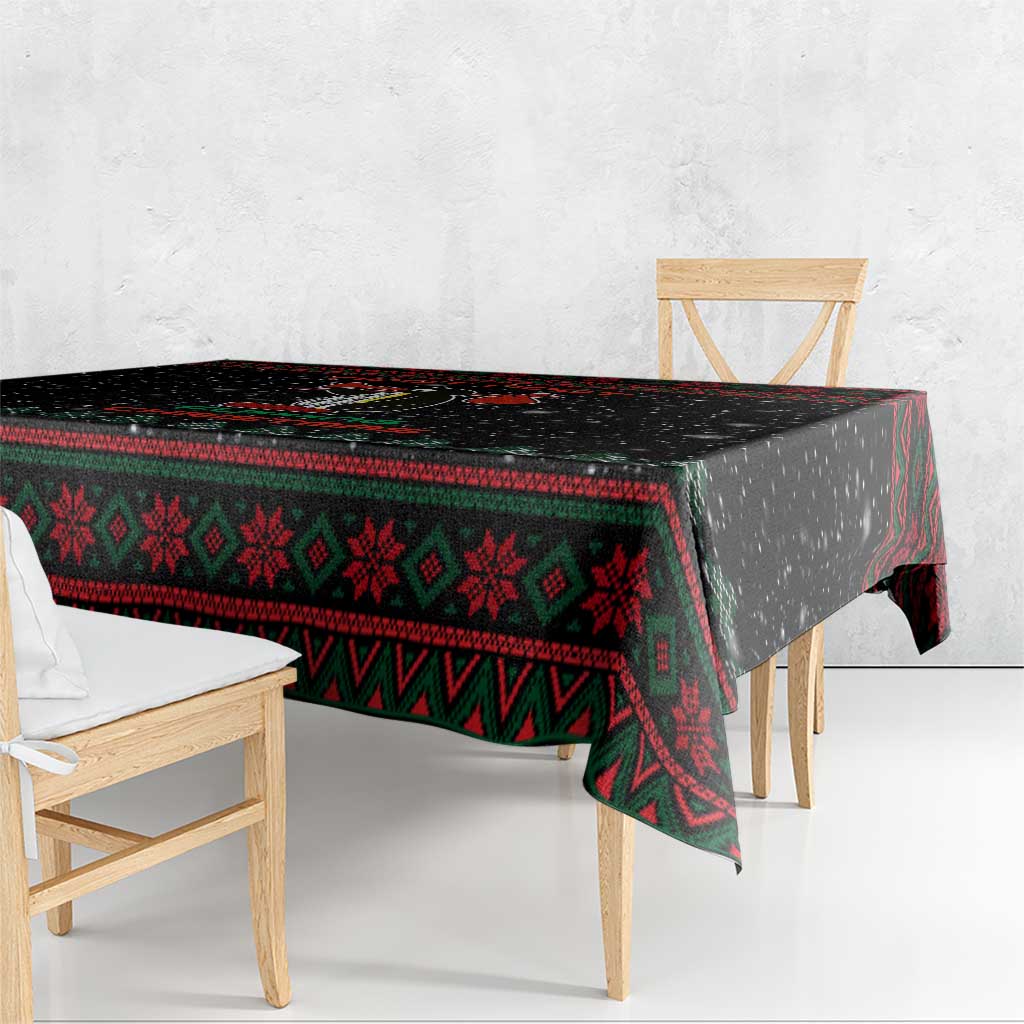 Penguin Tree Christmas Tablecloth Xmas Holiday Patterns - Wonder Print Shop