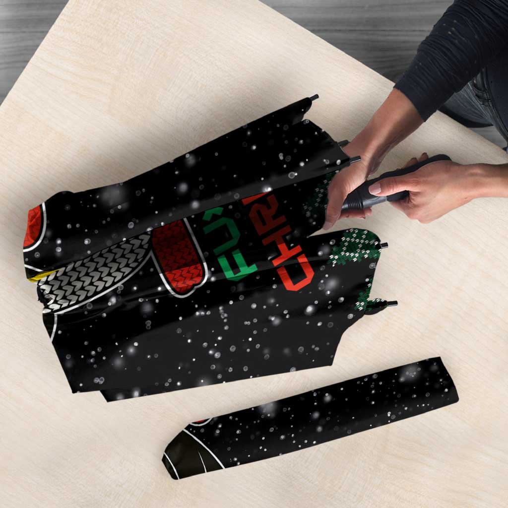 Penguin Tree Christmas Umbrella Xmas Holiday Patterns - Wonder Print Shop