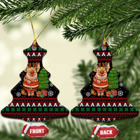 Pig Gorgeous Reindeer Christmas Ceramic Ornament Xmas Holiday Patterns - Wonder Print Shop