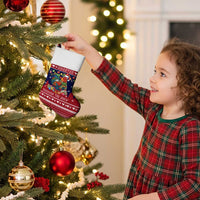Rooster Through The Snow Christmas Stocking Xmas Holiday Patterns - Wonder Print Shop