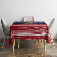Rooster Through The Snow Christmas Tablecloth Xmas Holiday Patterns - Wonder Print Shop