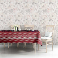 Rooster Through The Snow Christmas Tablecloth Xmas Holiday Patterns - Wonder Print Shop