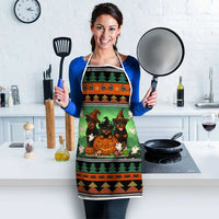 Rottweiler Christmas Apron Xmas Holiday Patterns - Wonder Print Shop