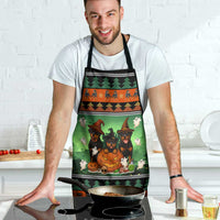 Rottweiler Christmas Apron Xmas Holiday Patterns - Wonder Print Shop