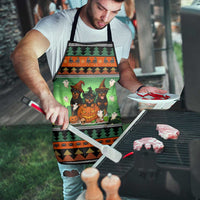 Rottweiler Christmas Apron Xmas Holiday Patterns - Wonder Print Shop
