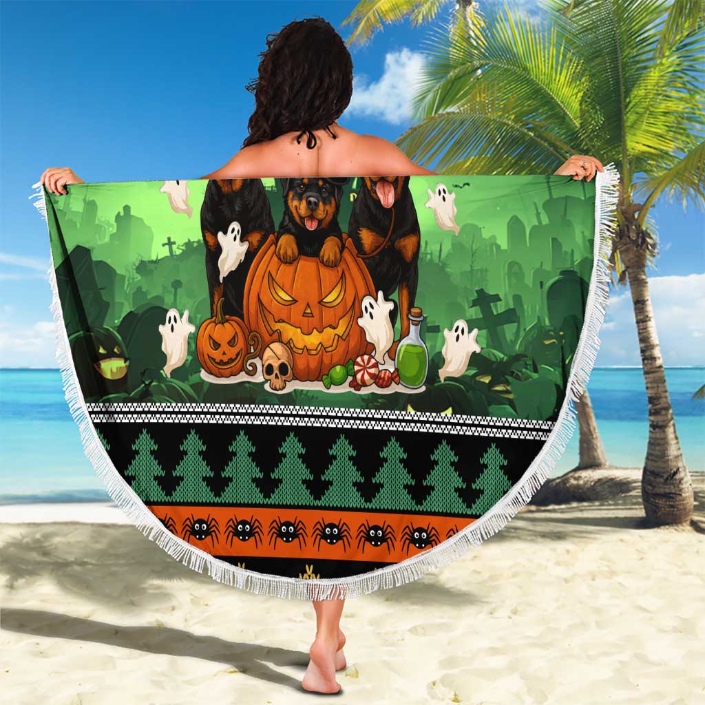 Rottweiler Christmas Beach Blanket Xmas Holiday Patterns - Wonder Print Shop