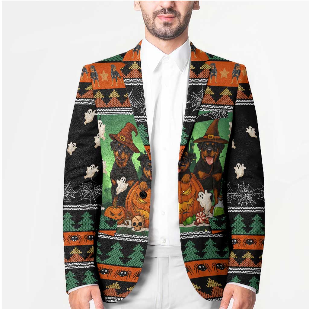 Rottweiler Christmas Blazer Xmas Holiday Patterns - Wonder Print Shop