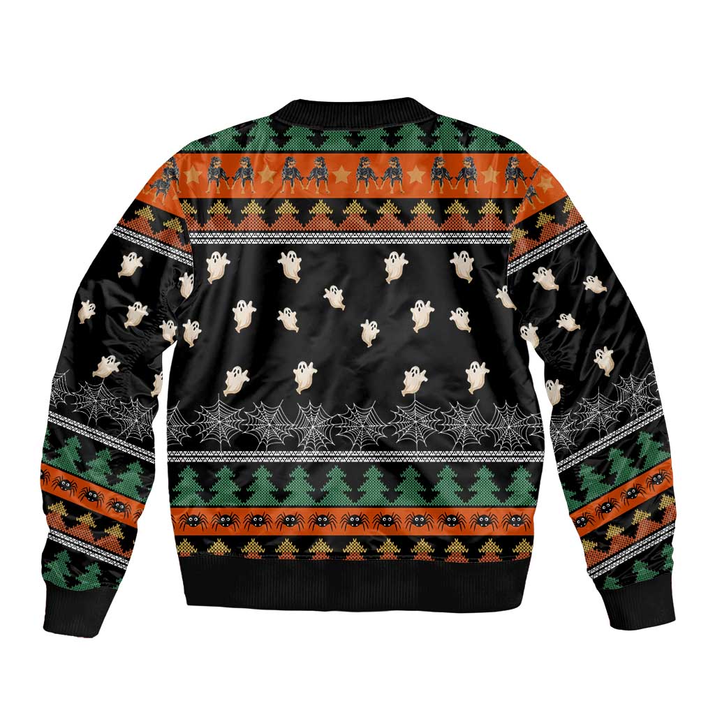 Rottweiler Christmas Bomber Jacket Xmas Holiday Patterns - Wonder Print Shop