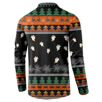 Rottweiler Christmas Button Sweatshirt Xmas Holiday Patterns - Wonder Print Shop