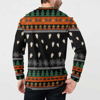 Rottweiler Christmas Button Sweatshirt Xmas Holiday Patterns - Wonder Print Shop