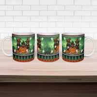 Rottweiler Christmas Ceramic Mug Xmas Holiday Patterns - Wonder Print Shop