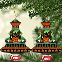 Rottweiler Christmas Ceramic Ornament Xmas Holiday Patterns - Wonder Print Shop