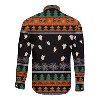 Rottweiler Christmas Long Sleeve Button Shirt Xmas Holiday Patterns - Wonder Print Shop