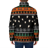Rottweiler Christmas Padded Jacket Xmas Holiday Patterns - Wonder Print Shop