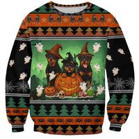 Rottweiler Christmas Sweatshirt Xmas Holiday Patterns - Wonder Print Shop