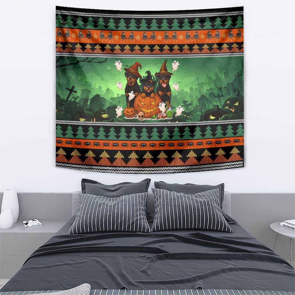 Rottweiler Christmas Tapestry Xmas Holiday Patterns - Wonder Print Shop