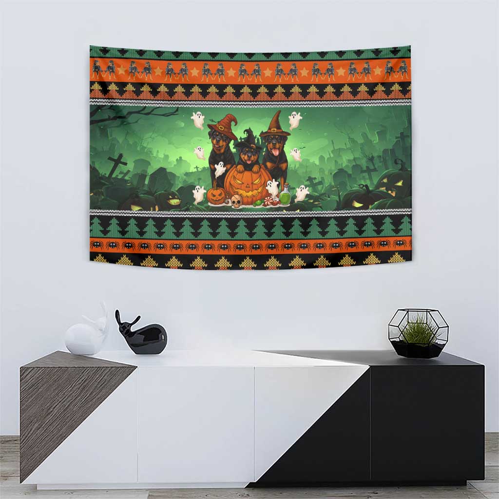 Rottweiler Christmas Tapestry Xmas Holiday Patterns - Wonder Print Shop
