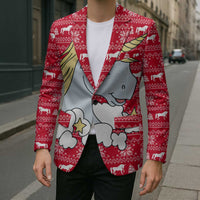 Lovely Unicorn Christmas Blazer Xmas Holiday Patterns - Wonder Print Shop