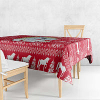 Lovely Unicorn Christmas Tablecloth Xmas Holiday Patterns - Wonder Print Shop