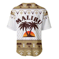 Malibu Christmas Baseball Jersey Xmas Holiday Patterns - Wonder Print Shop