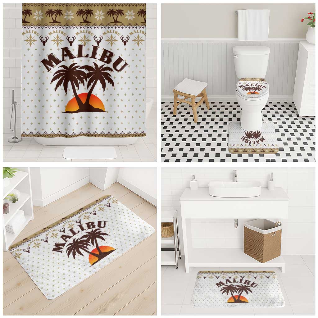 Malibu Christmas Bathroom Set Xmas Holiday Patterns - Wonder Print Shop