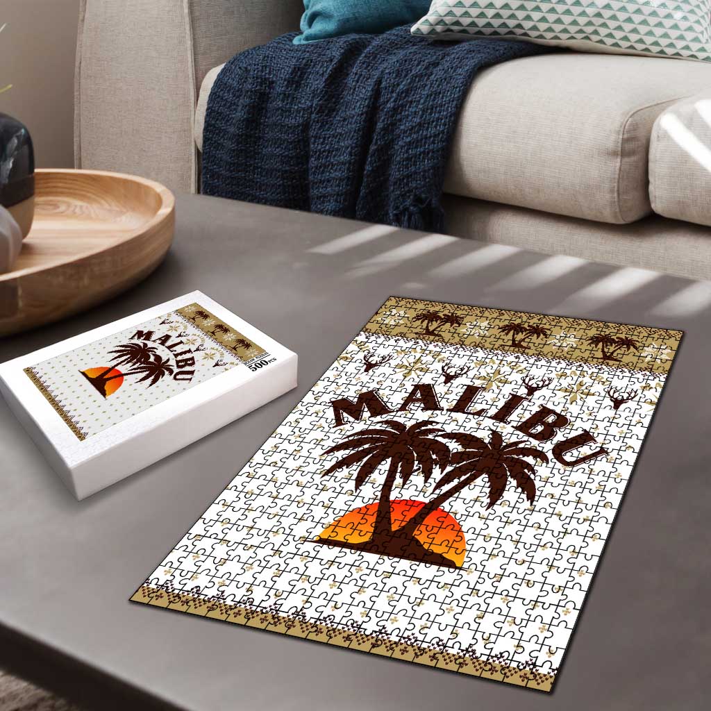 Malibu Christmas Puzzle Xmas Holiday Patterns - Wonder Print Shop