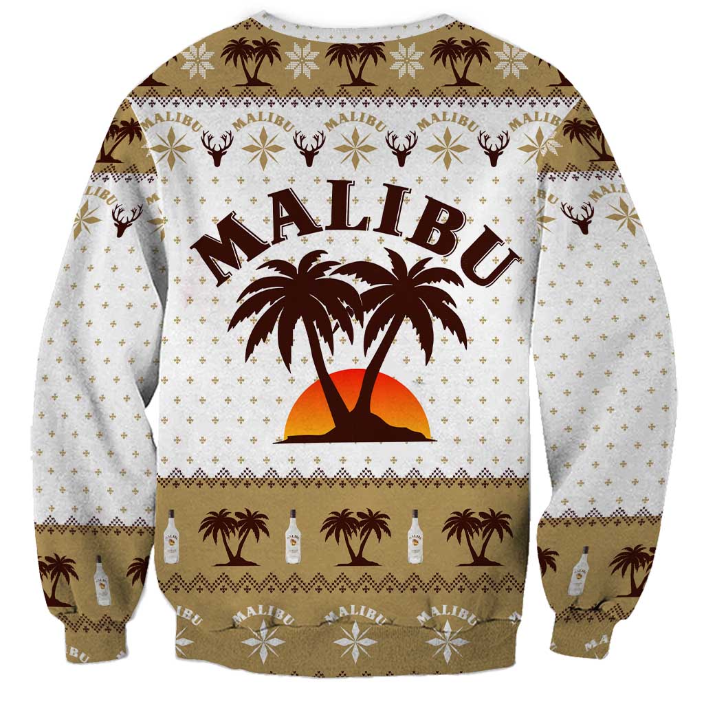 Malibu Christmas Sweatshirt Xmas Holiday Patterns - Wonder Print Shop