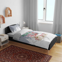Maltese Peace Love Joy Christmas Bedding Set Xmas Holiday Patterns - Wonder Print Shop