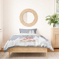 Maltese Peace Love Joy Christmas Bedding Set Xmas Holiday Patterns - Wonder Print Shop
