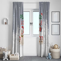 Maltese Peace Love Joy Christmas Window Curtain Xmas Holiday Patterns - Wonder Print Shop