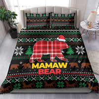 Mamaw Bear Christmas Bedding Set Xmas Holiday Patterns - Wonder Print Shop