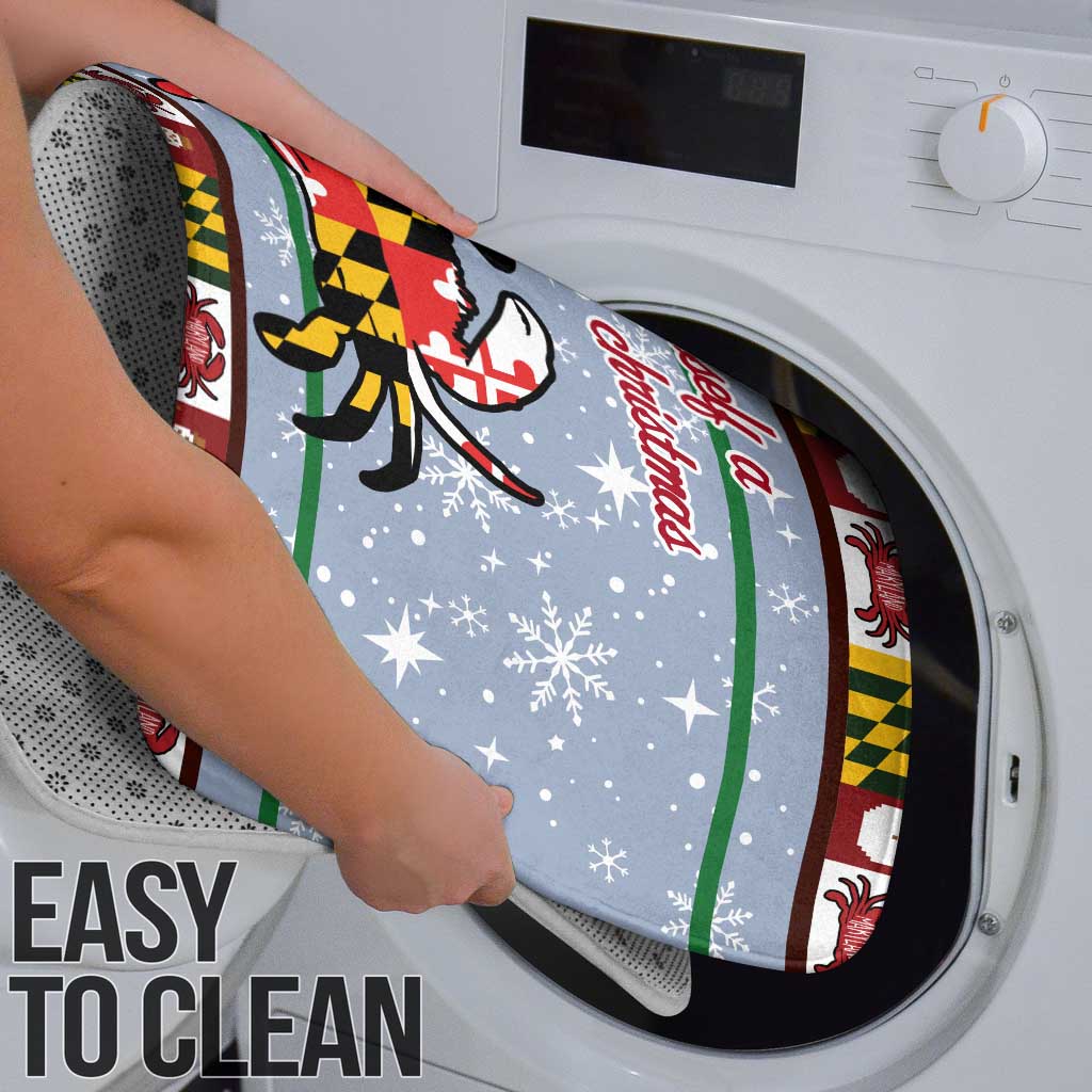 Maryland Symbols Christmas Bathroom Set Xmas Holiday Patterns - Wonder Print Shop