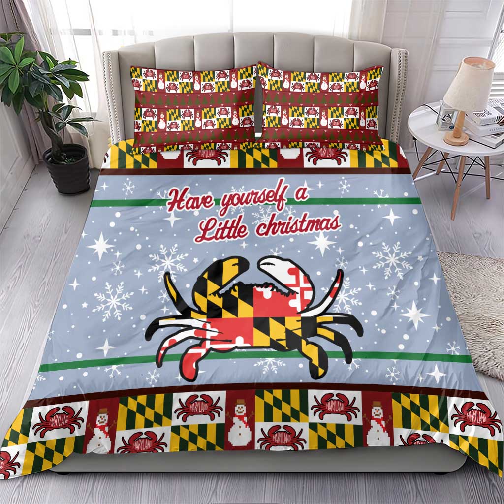 Maryland Symbols Christmas Bedding Set Xmas Holiday Patterns - Wonder Print Shop