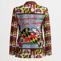Maryland Symbols Christmas Blazer Xmas Holiday Patterns - Wonder Print Shop