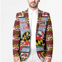 Maryland Symbols Christmas Blazer Xmas Holiday Patterns - Wonder Print Shop
