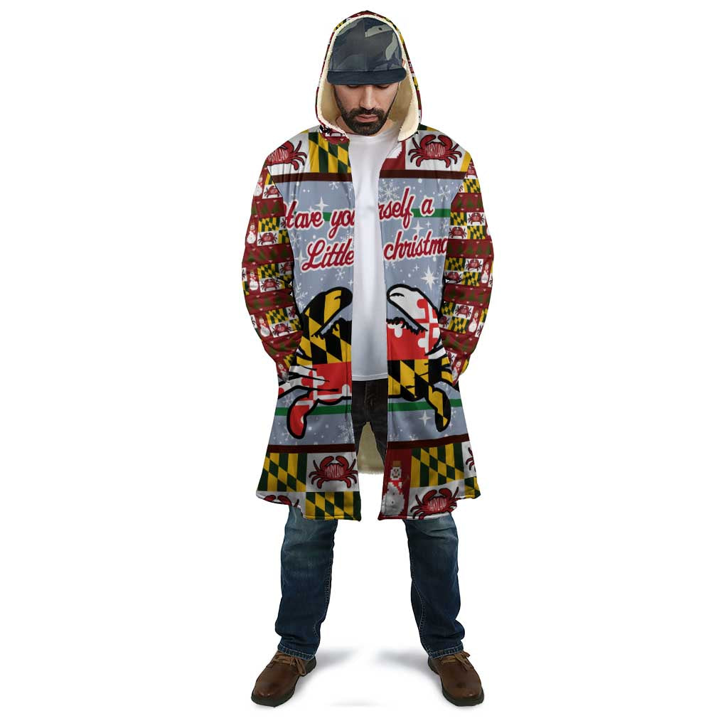 Maryland Symbols Christmas Cloak Xmas Holiday Patterns - Wonder Print Shop