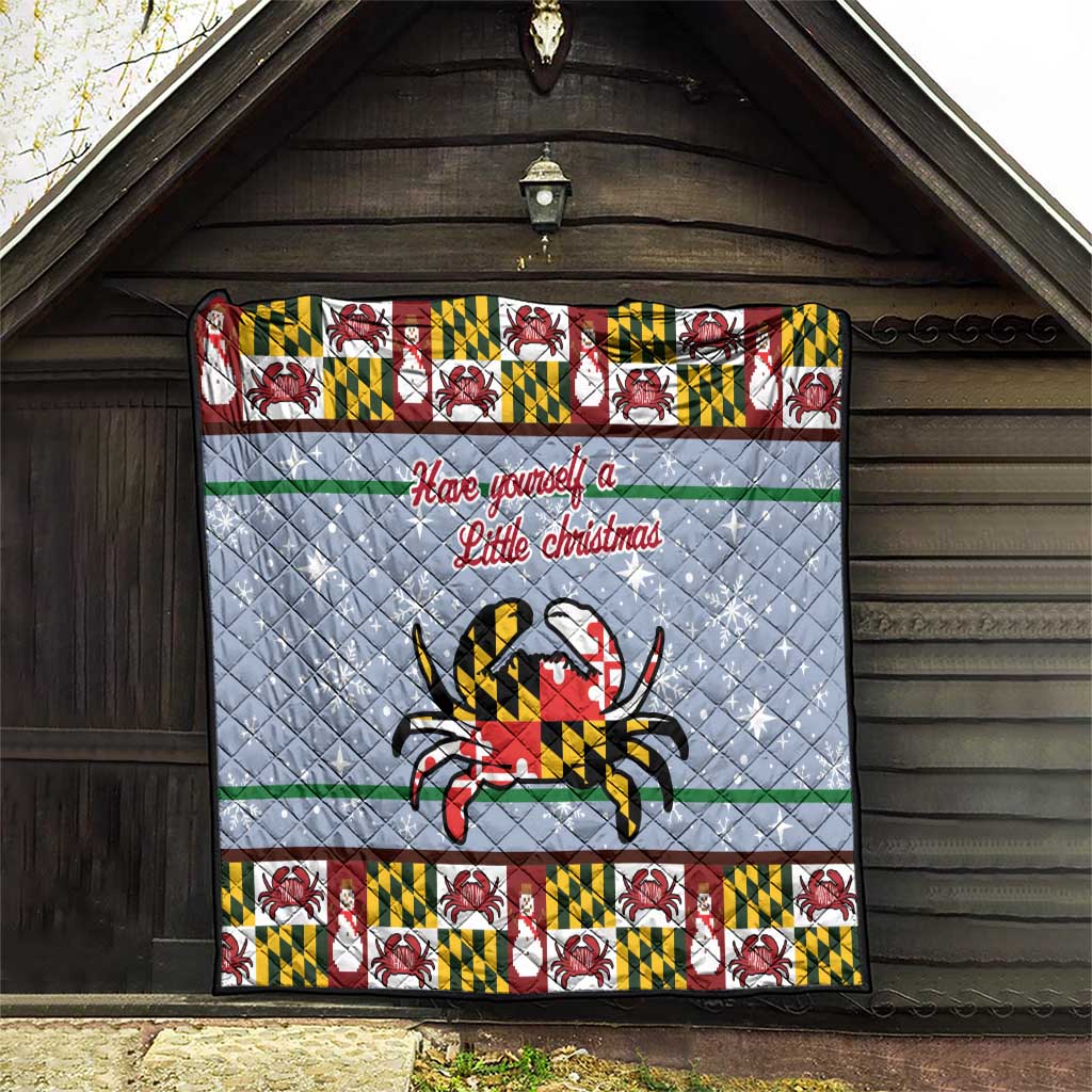 Maryland Symbols Christmas Quilt Xmas Holiday Patterns - Wonder Print Shop