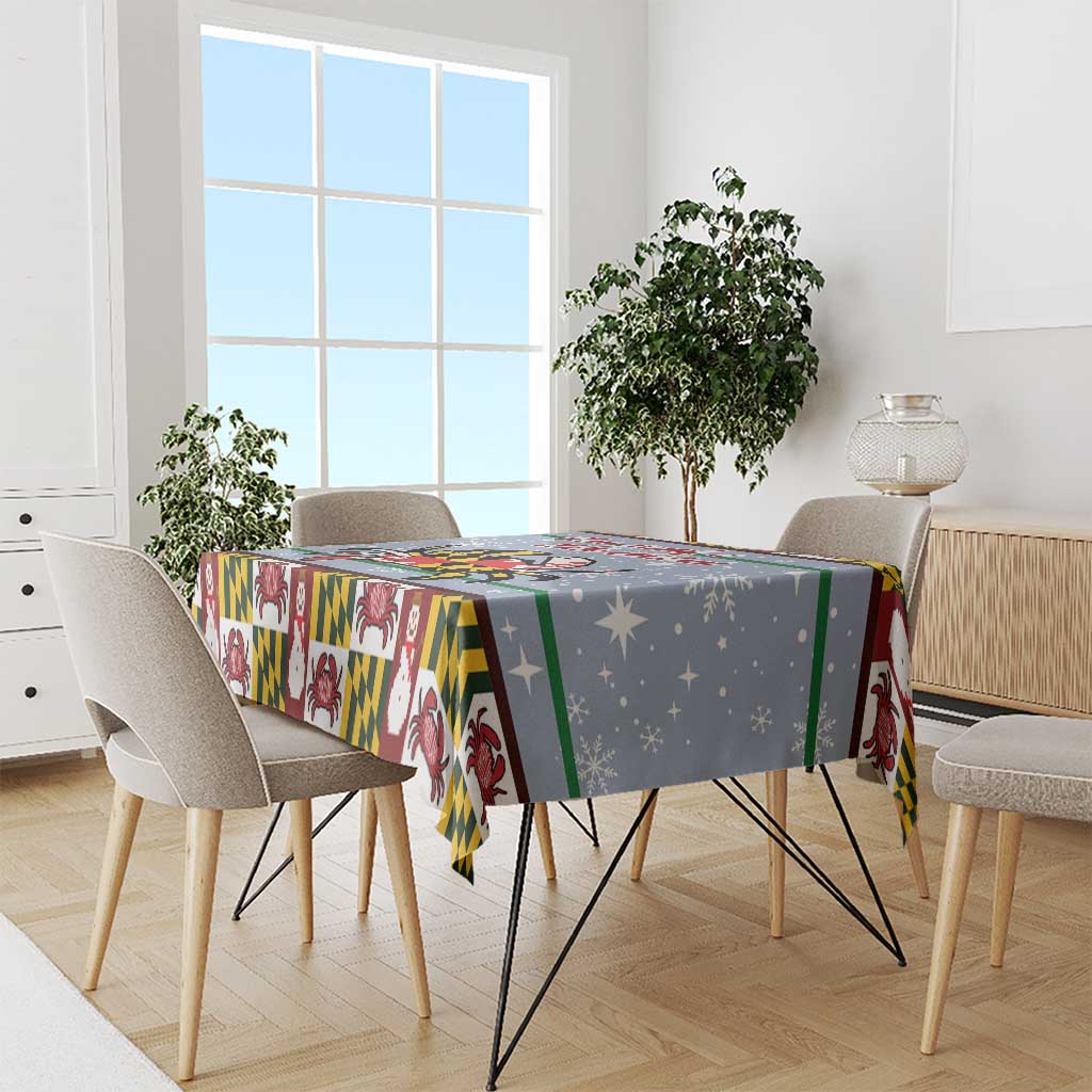Maryland Symbols Christmas Tablecloth Xmas Holiday Patterns - Wonder Print Shop