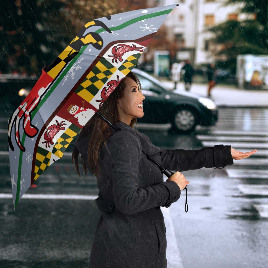 Maryland Symbols Christmas Umbrella Xmas Holiday Patterns - Wonder Print Shop