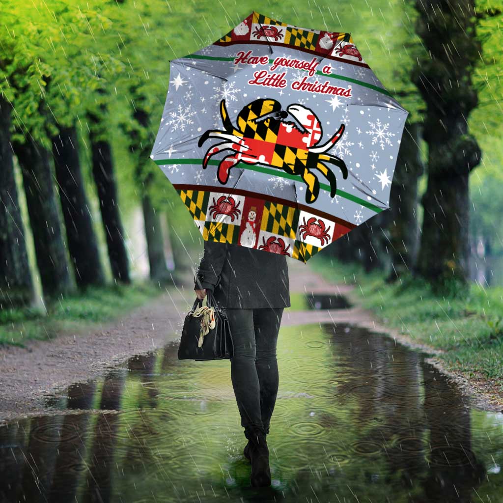 Maryland Symbols Christmas Umbrella Xmas Holiday Patterns - Wonder Print Shop