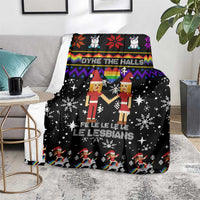 LGBT Lesbians Christmas Blanket Xmas Holiday Patterns - Wonder Print Shop