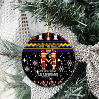 LGBT Lesbians Christmas Ceramic Ornament Xmas Holiday Patterns - Wonder Print Shop