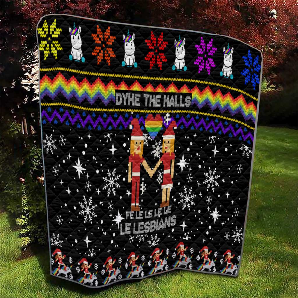 LGBT Lesbians Christmas Quilt Xmas Holiday Patterns - Wonder Print Shop