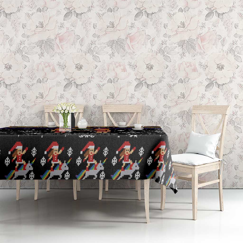 LGBT Lesbians Christmas Tablecloth Xmas Holiday Patterns - Wonder Print Shop