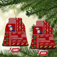 Louisiana Merry Christmas Ceramic Ornament Xmas Holiday Patterns - Wonder Print Shop